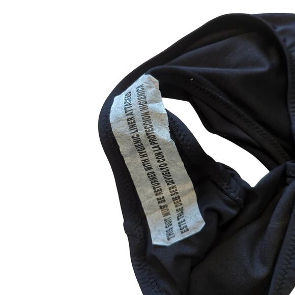 Shade & Shore One Piece Cutout Swimsuit, Black, L - Picture 9 of 9